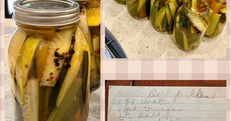 Cooking Through Grandma’s Vintage Recipes: Dill Pickles