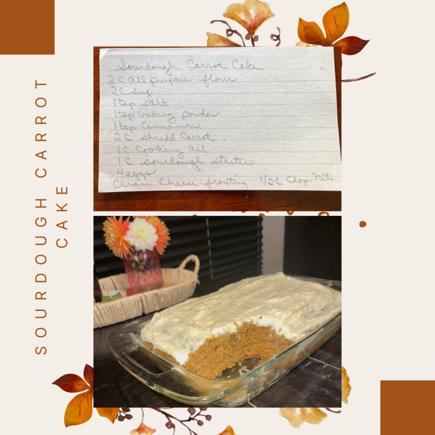 Cooking Vintage Recipes: Sourdough Carrot Cake